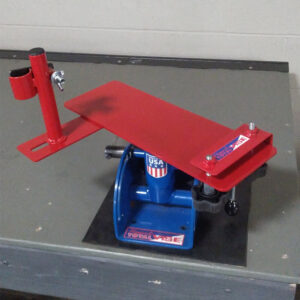 crossover vise with chainsaw station