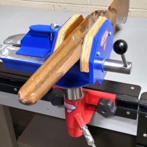 Craftsman #10 B vise with a gun stock in a quick docking station
